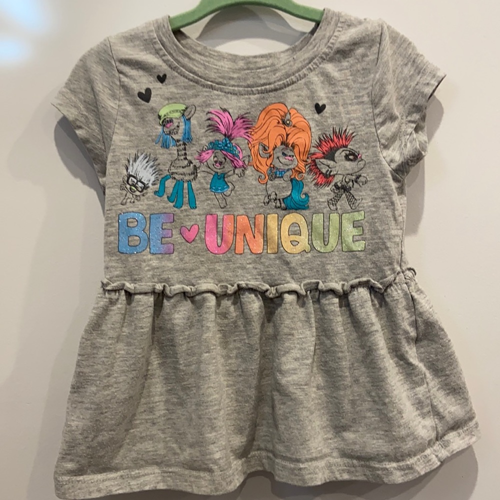 Trolls peplum Top 2T